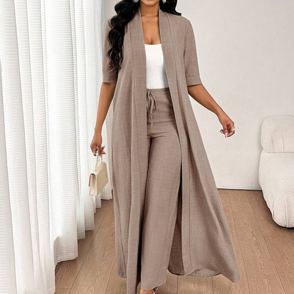 Pants - Elegant Tan Women's Jumpsuit